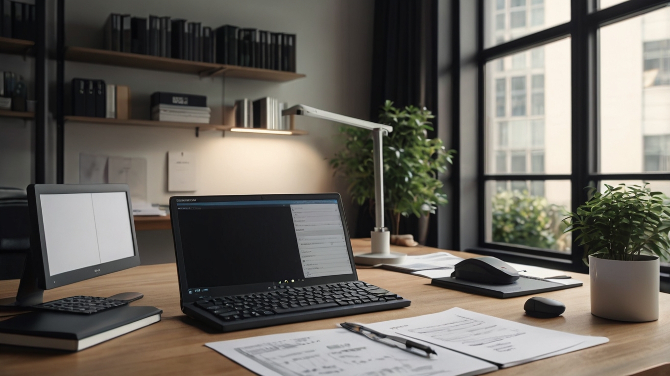 Professional accountant working